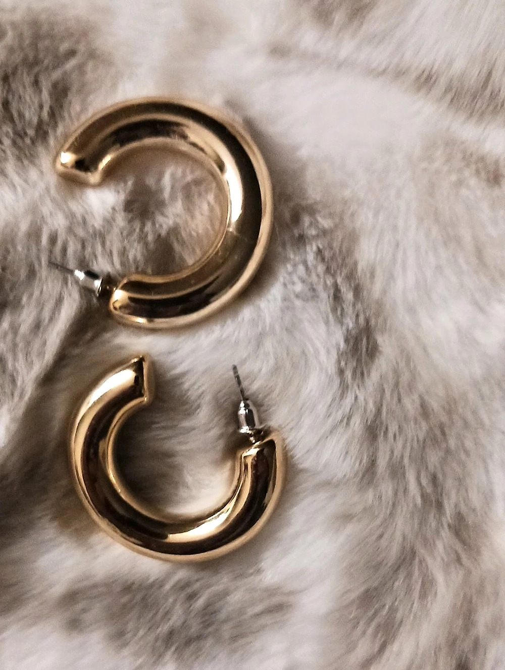 Gold-Tone Hoop Earrings